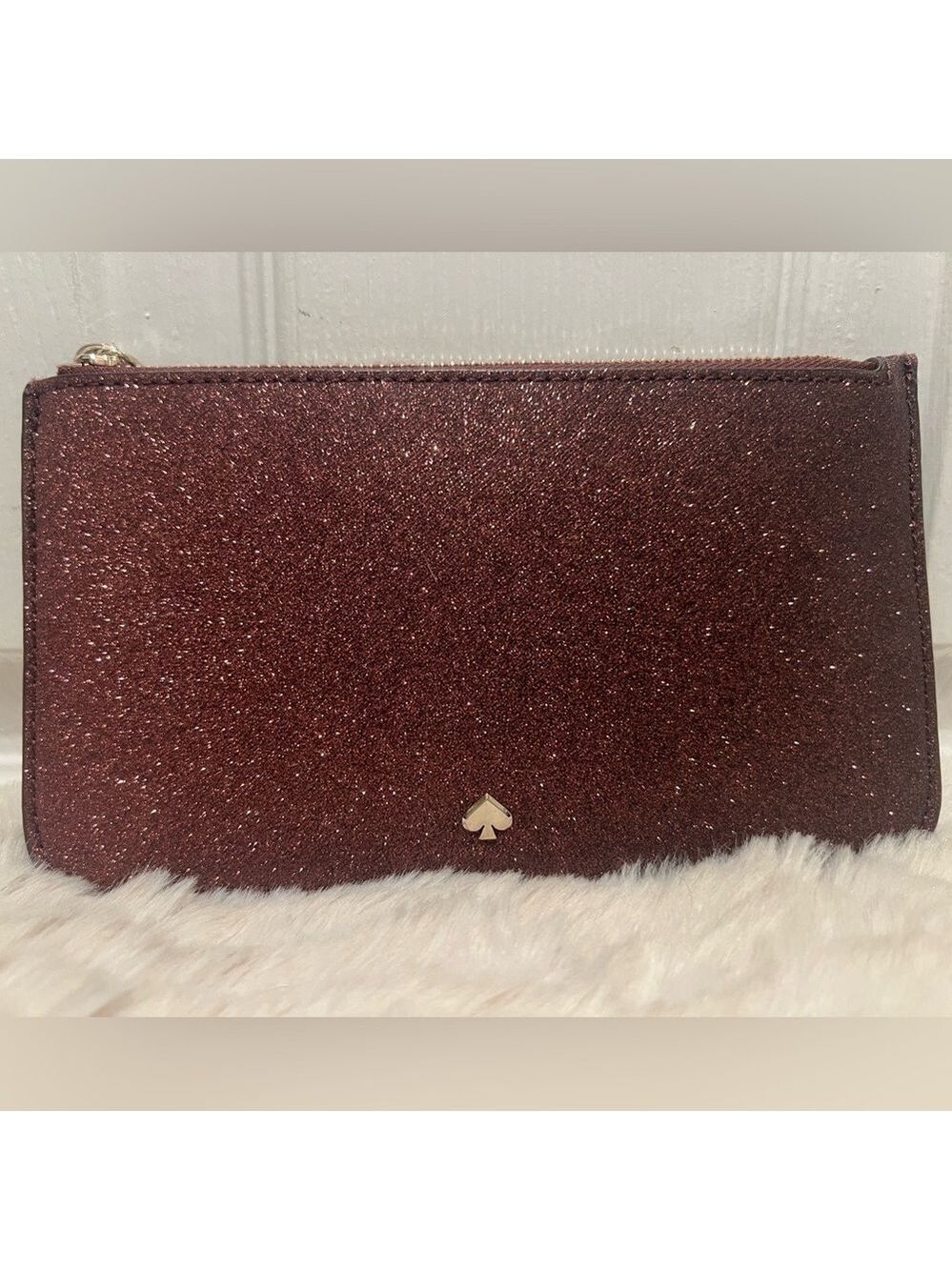 KATE SPADE NEW YORK GLITTER CLUTCH